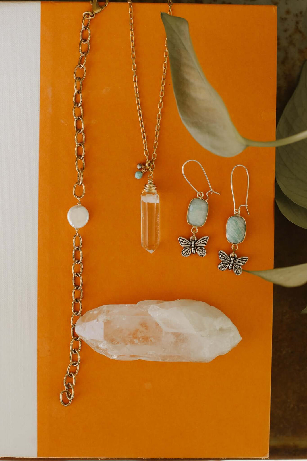 Made New | Butterfly Earrings with Amazonite
