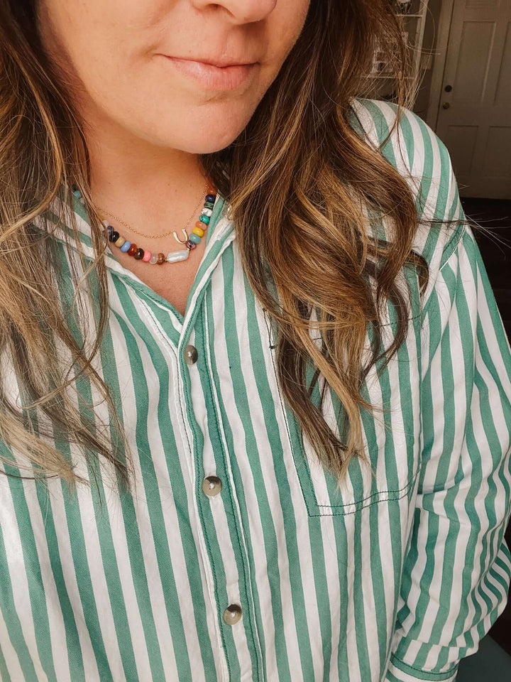 Finding Joy | Rainbow Beaded Gemstone Necklace