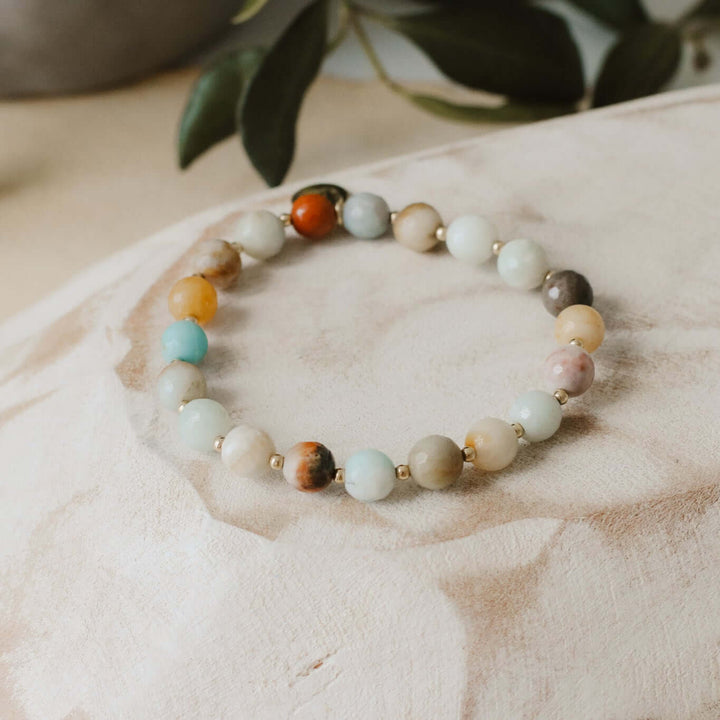 amazonite meaningful gemstone beaded bracelet