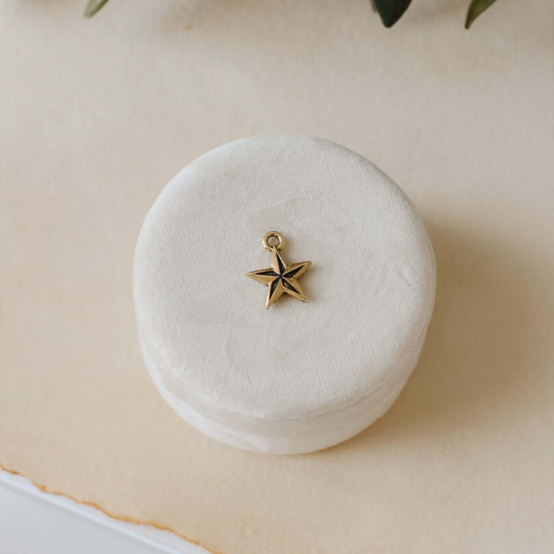 Gold Star Charm