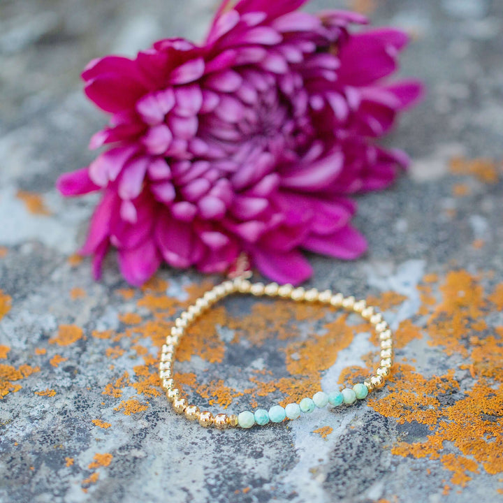 turquoise gemstone december birthstone bracelet