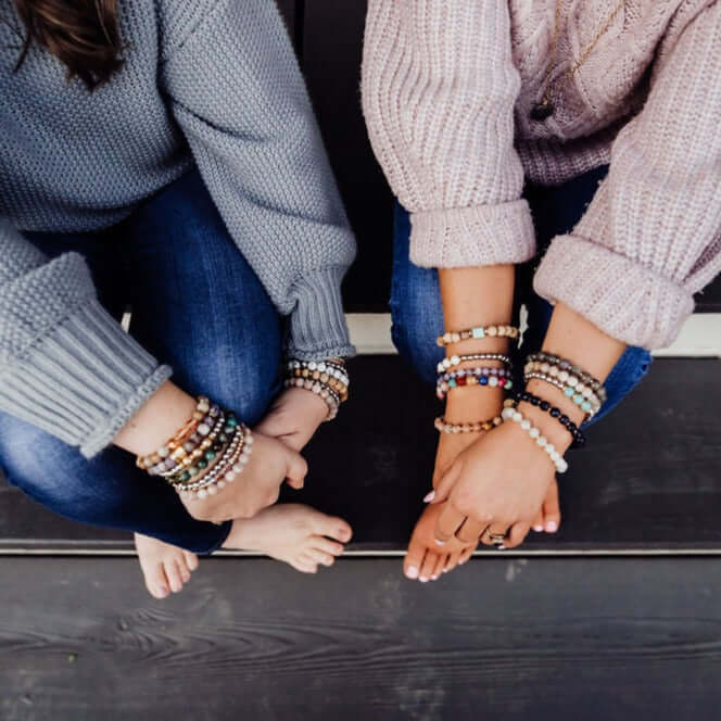 Natural gemstone bracelets