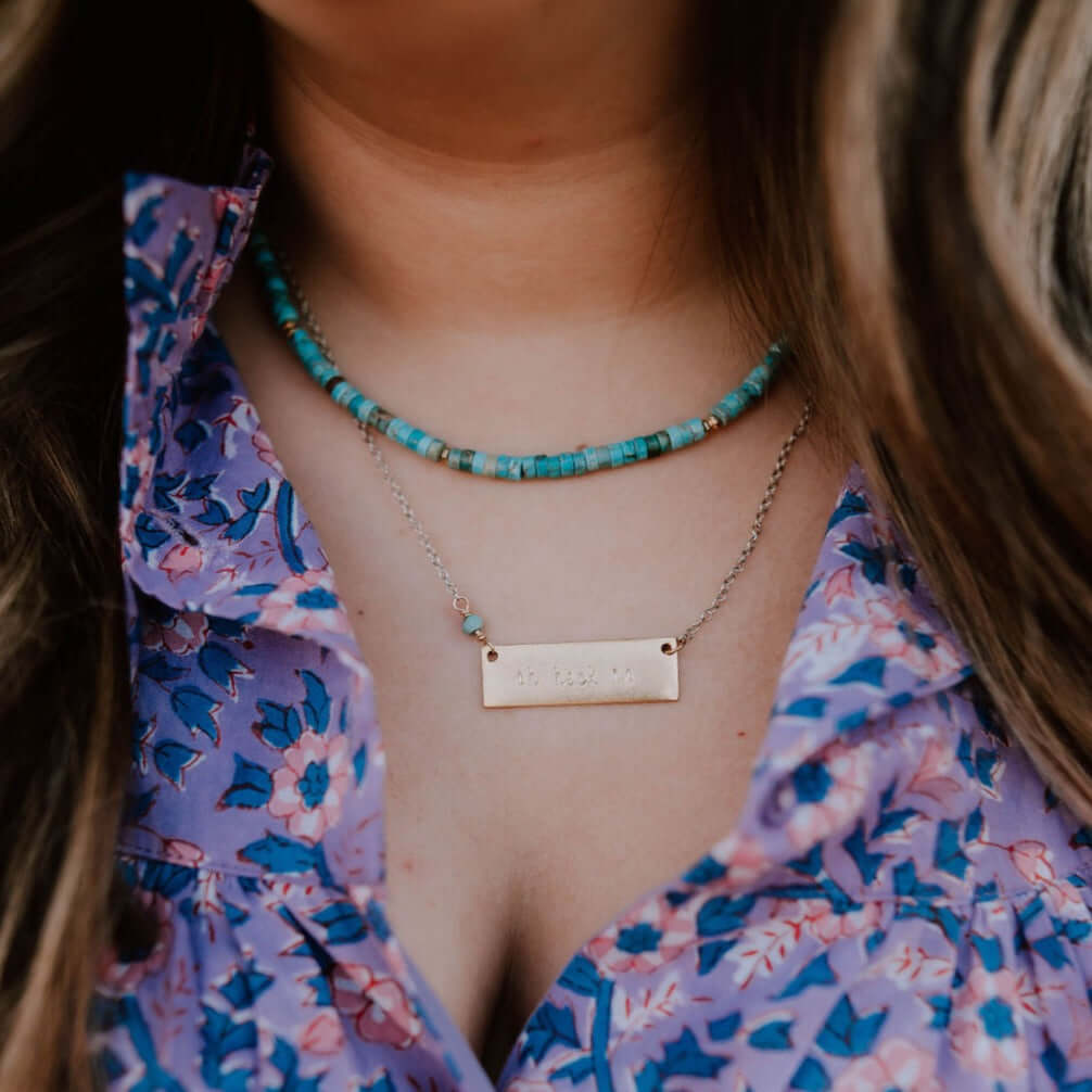 Everyday | Turquoise Heishi Necklace
