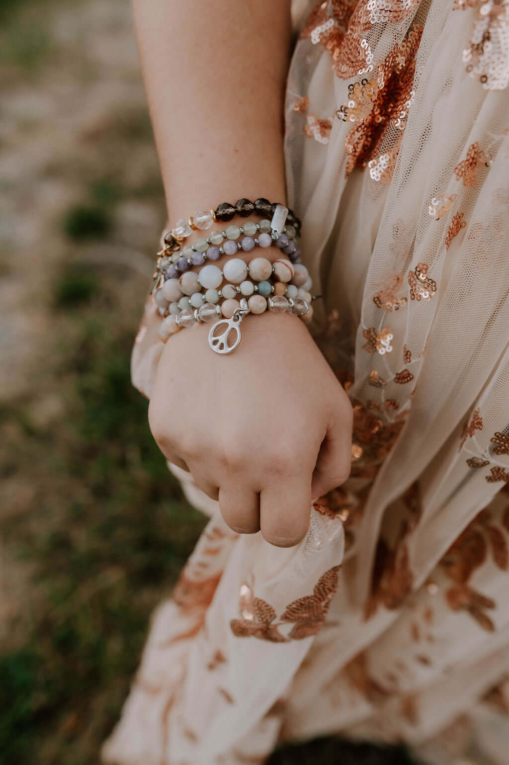 horse feathers beaded gemstone jewelry