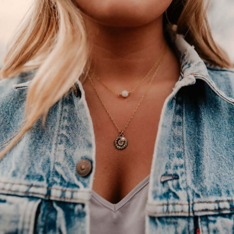 SUNFLOWER | Dainty Gold Necklace