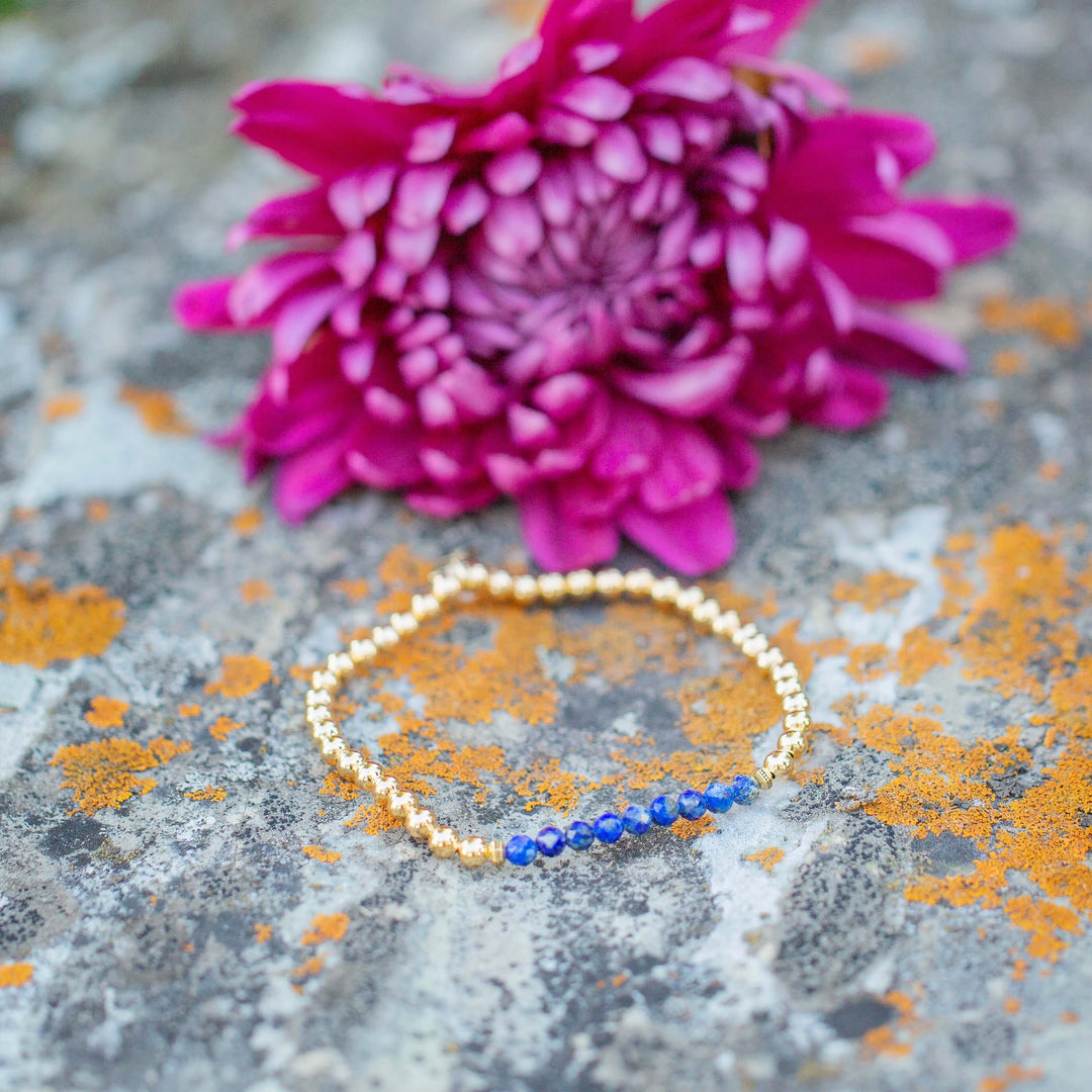 september birthstone bracelet gold filled