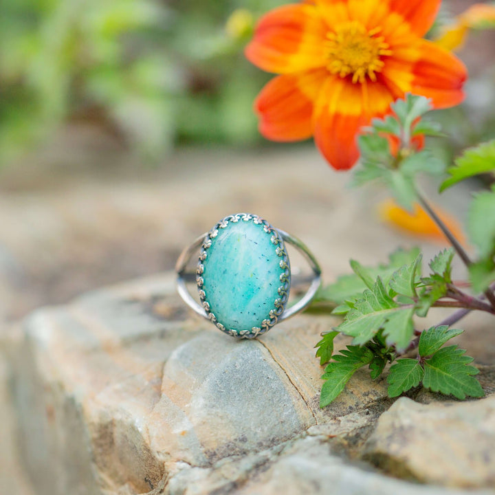 Russian Amazonite | Gemstone Statement Ring