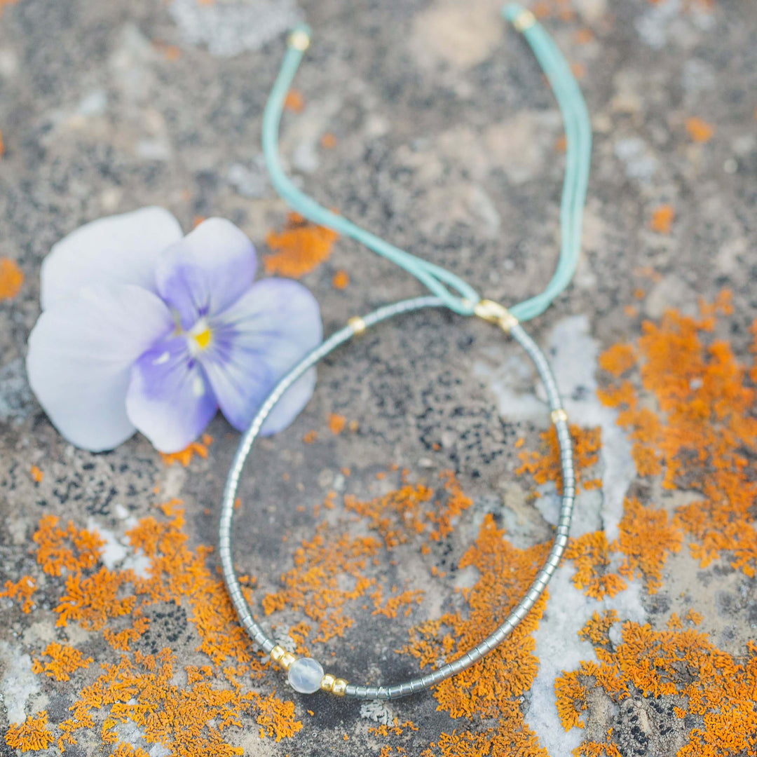 The Little Things | Adjustable Gemstone Cord Bracelet
