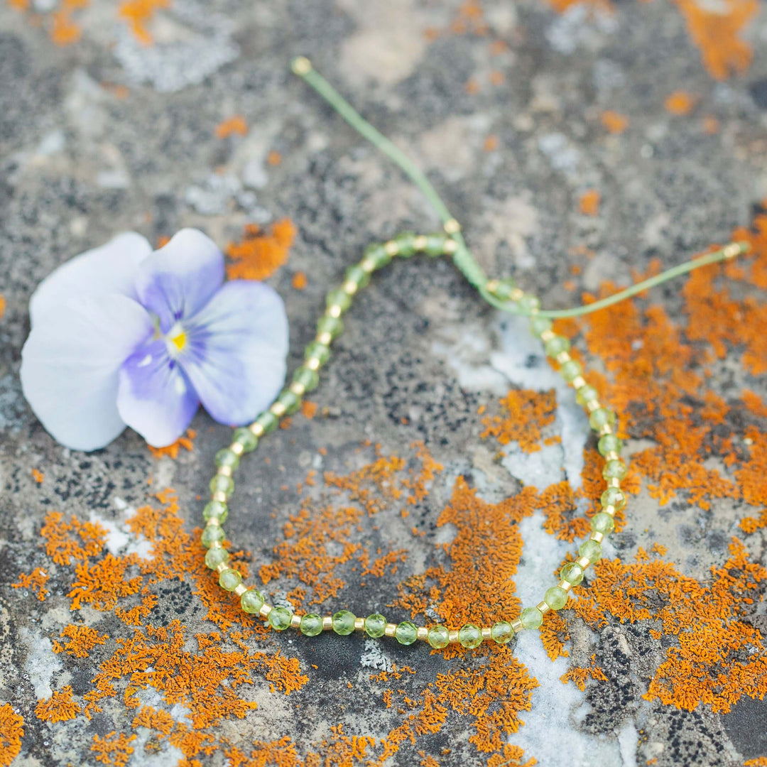 The Little Things | Adjustable Gemstone Cord Bracelet