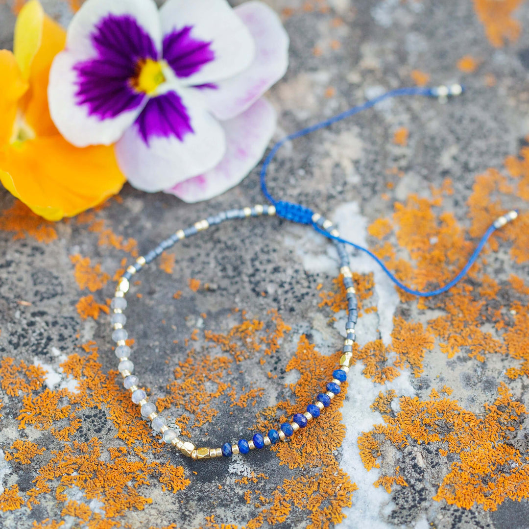 The Little Things | Adjustable Gemstone Cord Bracelet