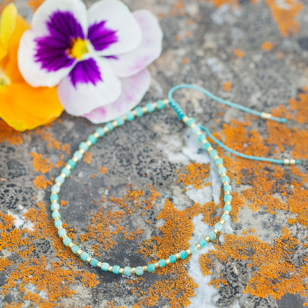 The Little Things | Adjustable Gemstone Cord Bracelet