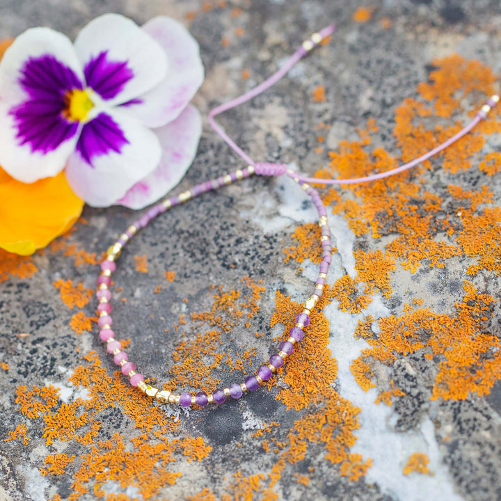 The Little Things | Adjustable Gemstone Cord Bracelet