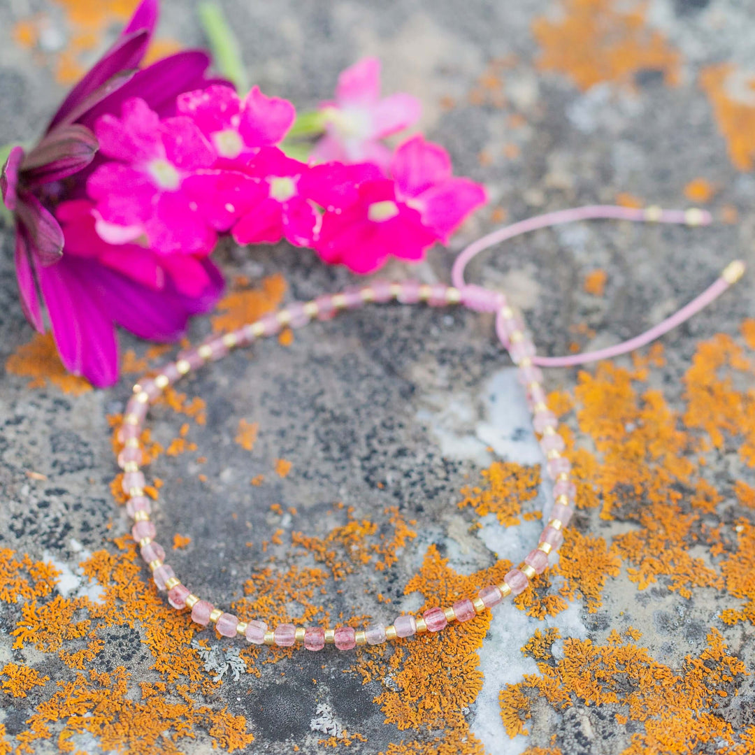 The Little Things | Adjustable Gemstone Cord Bracelet