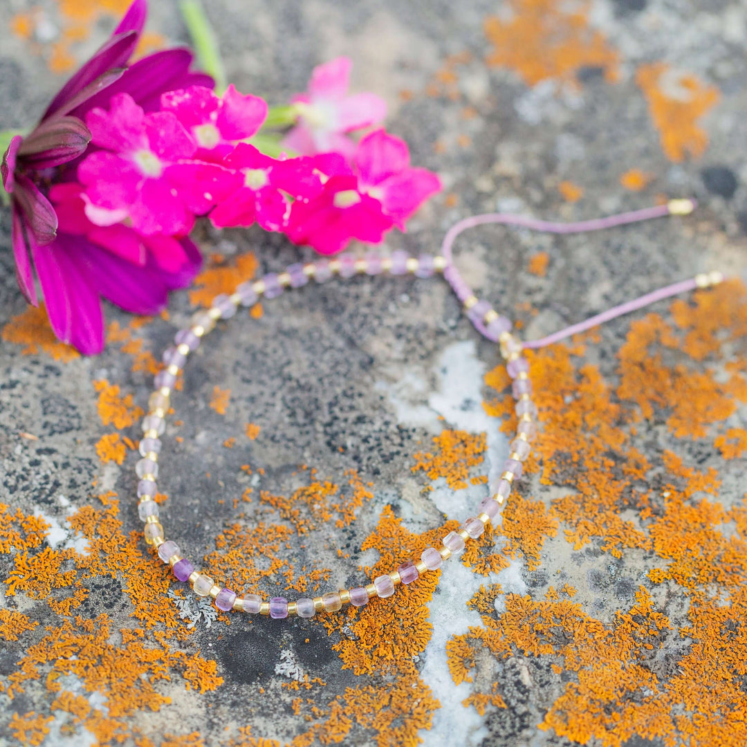 The Little Things | Adjustable Gemstone Cord Bracelet