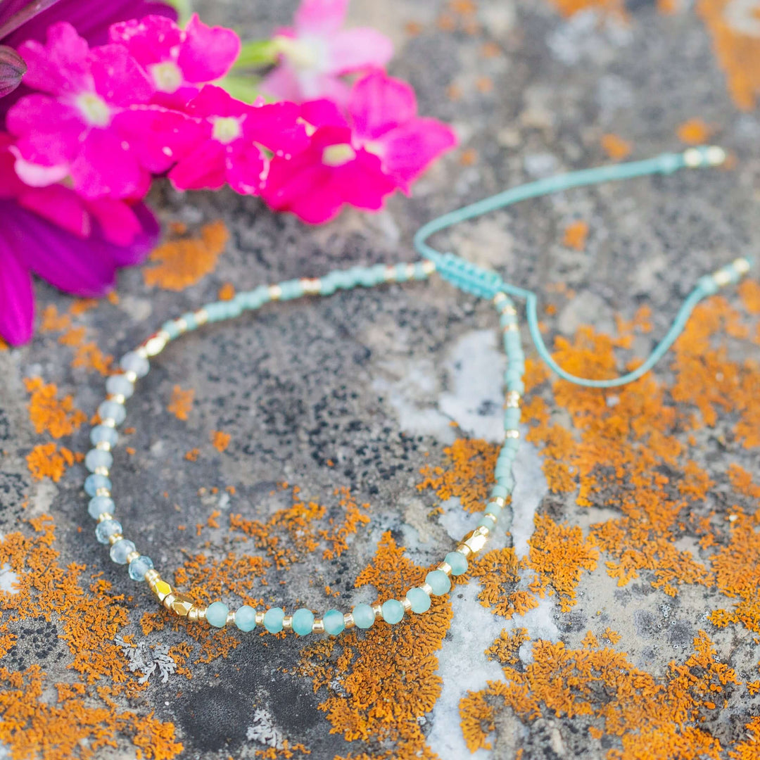 The Little Things | Adjustable Gemstone Cord Bracelet