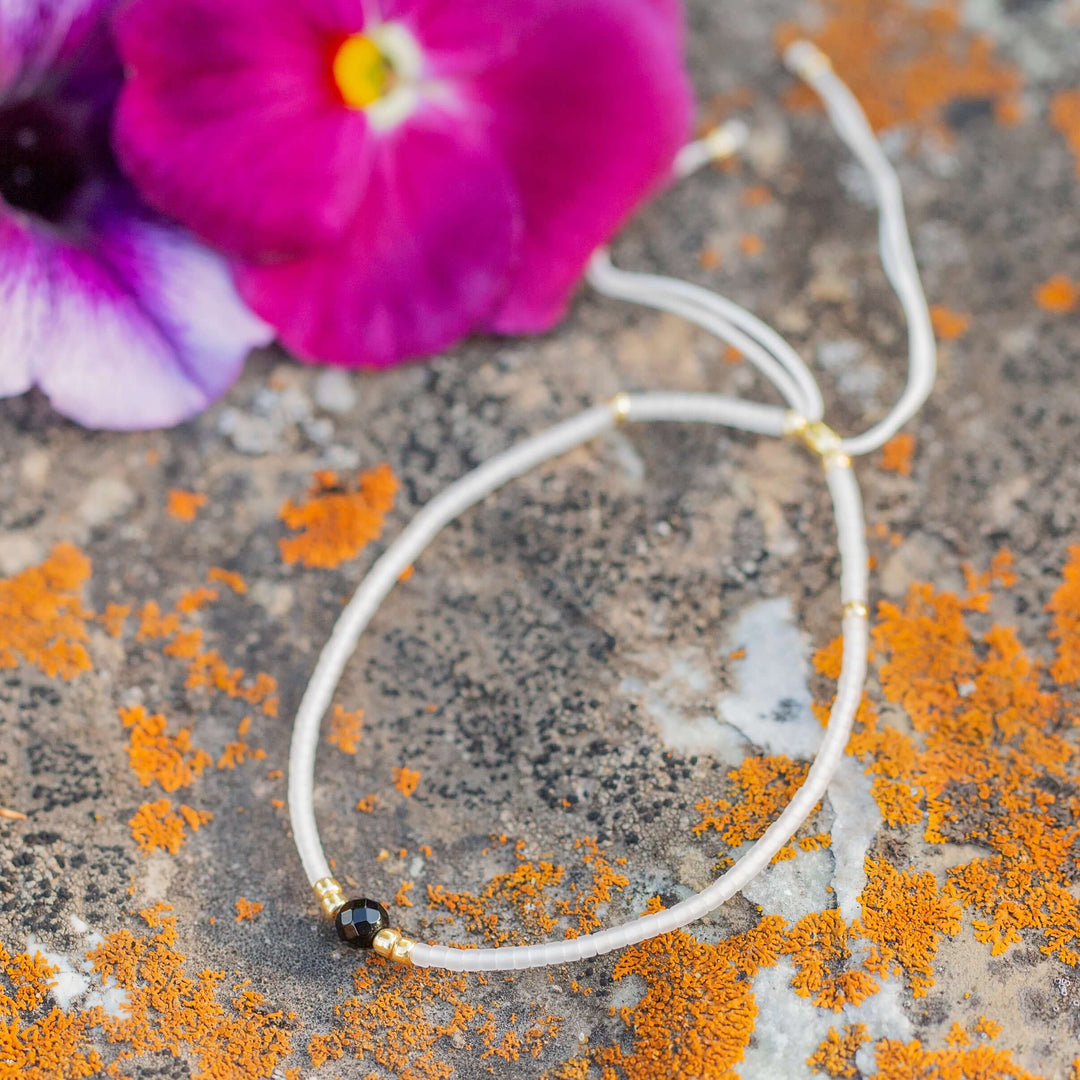 The Little Things | Adjustable Gemstone Cord Bracelet