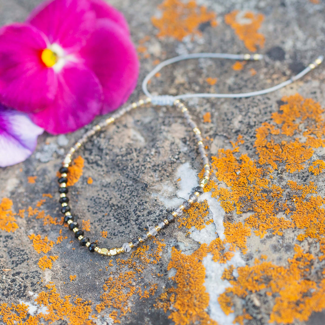 The Little Things | Adjustable Gemstone Cord Bracelet