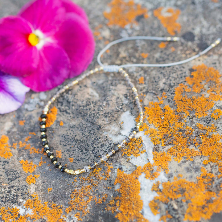 The Little Things | Adjustable Gemstone Cord Bracelet
