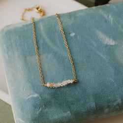 herkimer diamond gold necklace