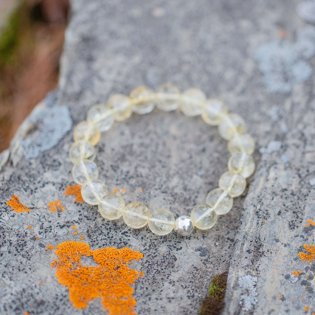 natural citrine gemstone bracelet