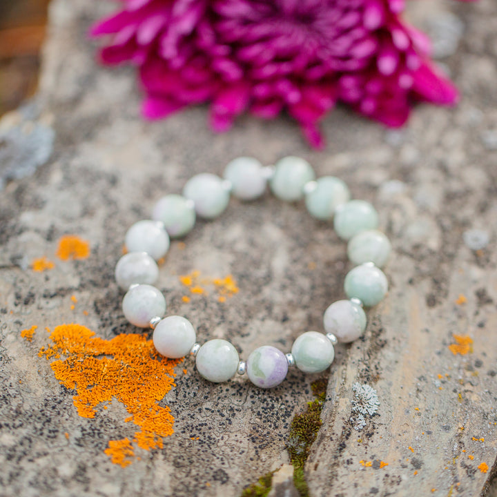 PEACE JADE | Chunky Meaningful Gemstone Bracelet