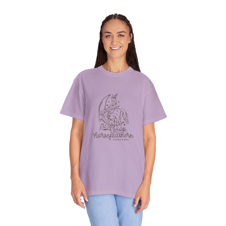 HorseFeathers Cowgirl | Unisex Garment-Dyed T-shirt
