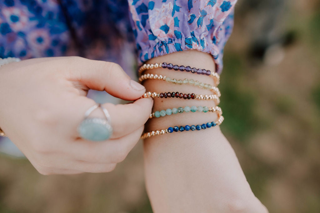 3 Gemstone bracelets for protection - Crystals by Lina