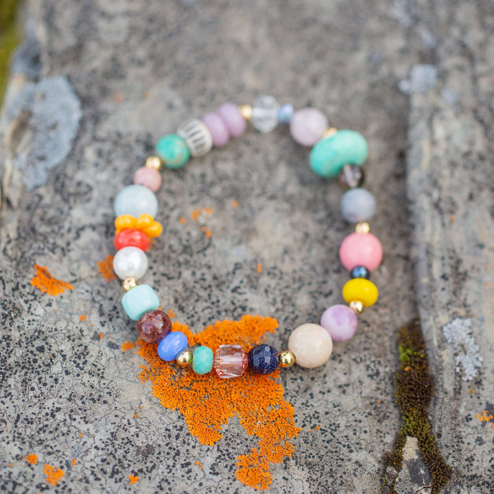 Past & Present | Rainbow Meaningful Gemstone Bracelet