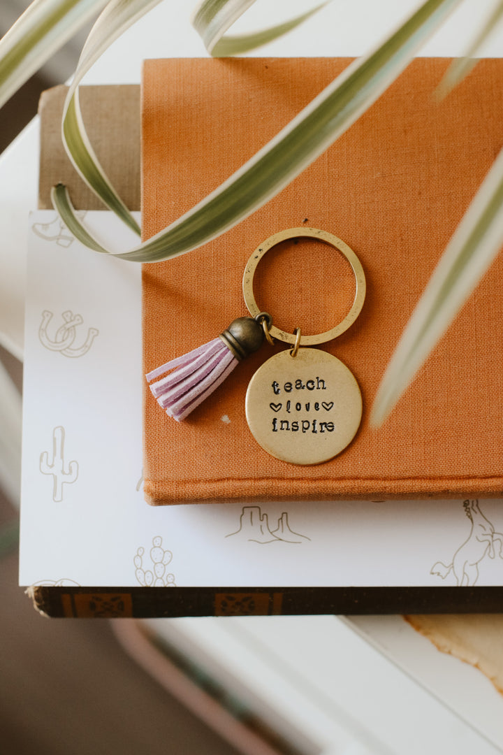 Teach. Love. Inspire. Keychain