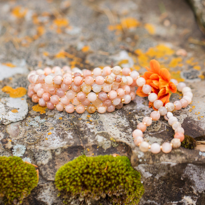 SUNSTONE | Meaningful Gemstone Wrap Necklace