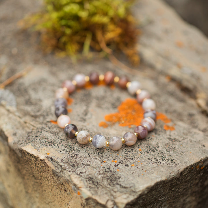 Botswana Agate | Meaningful Gemstone Bracelet