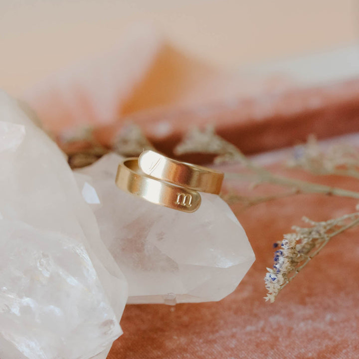 Wrapped in Love | CUSTOM GOLD WRAP RING - HorseFeathers Jewelry & Gifts