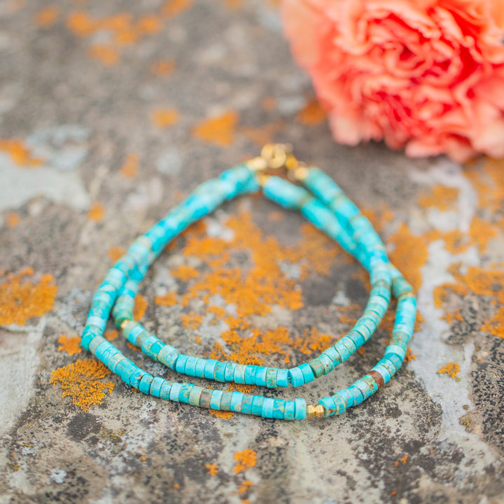 Everyday | Turquoise Heishi Necklace