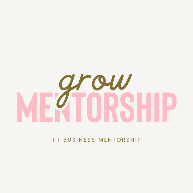 GROW | 1:1 Business Mentorship