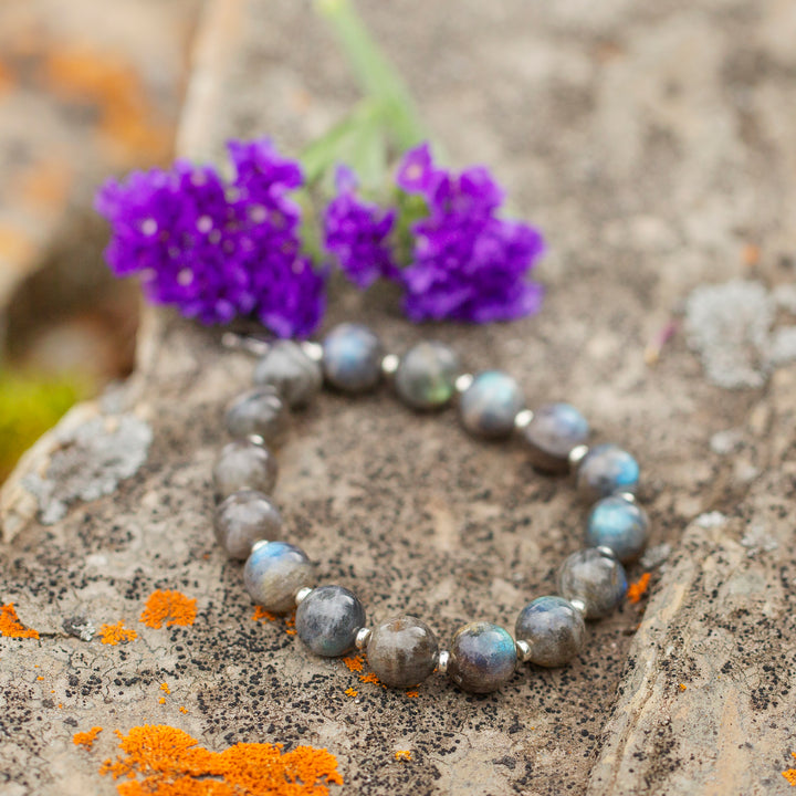 LABRADORITE | Chunky Meaningful Gemstone Bracelet