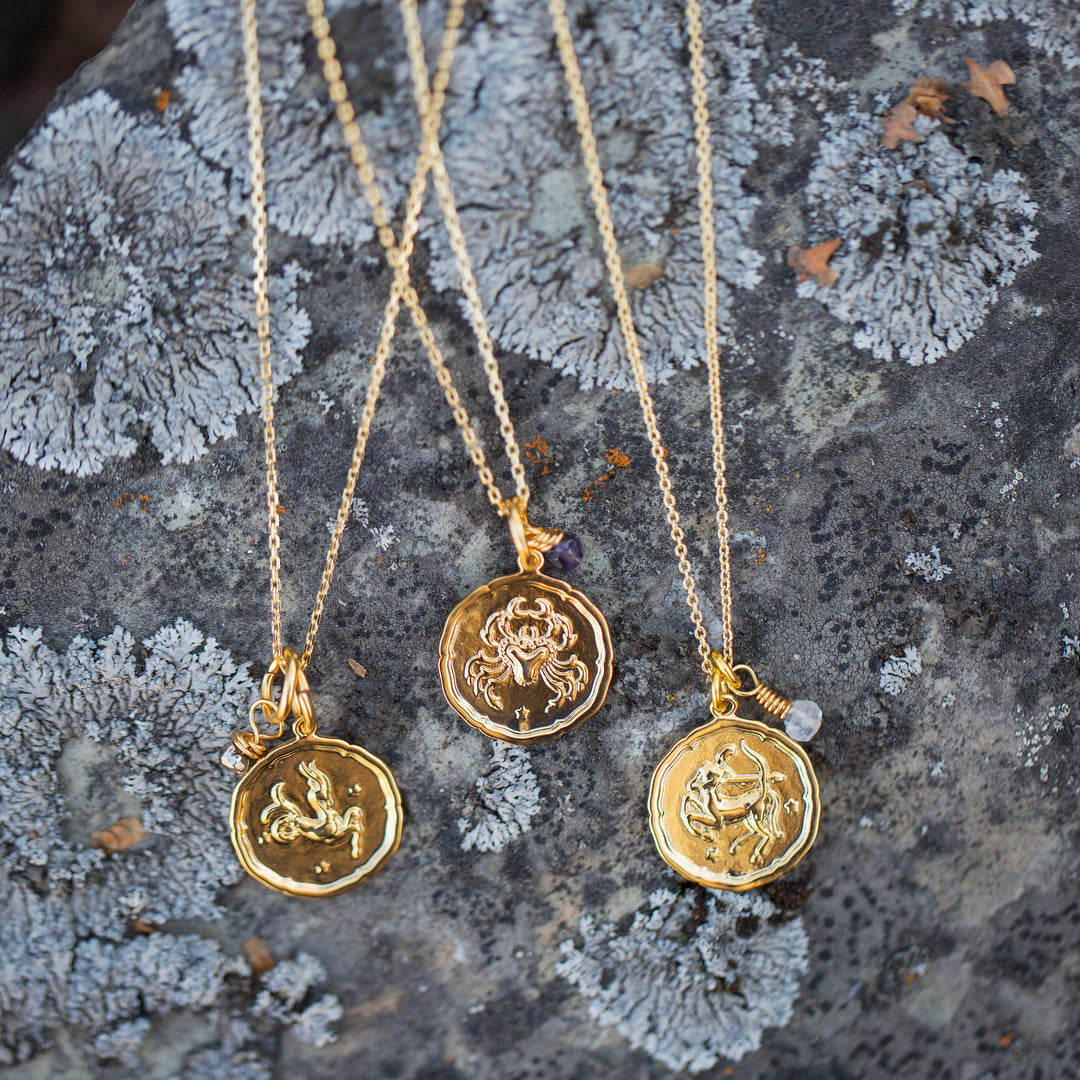 ZODIAC COIN | Dainty Gold Necklace