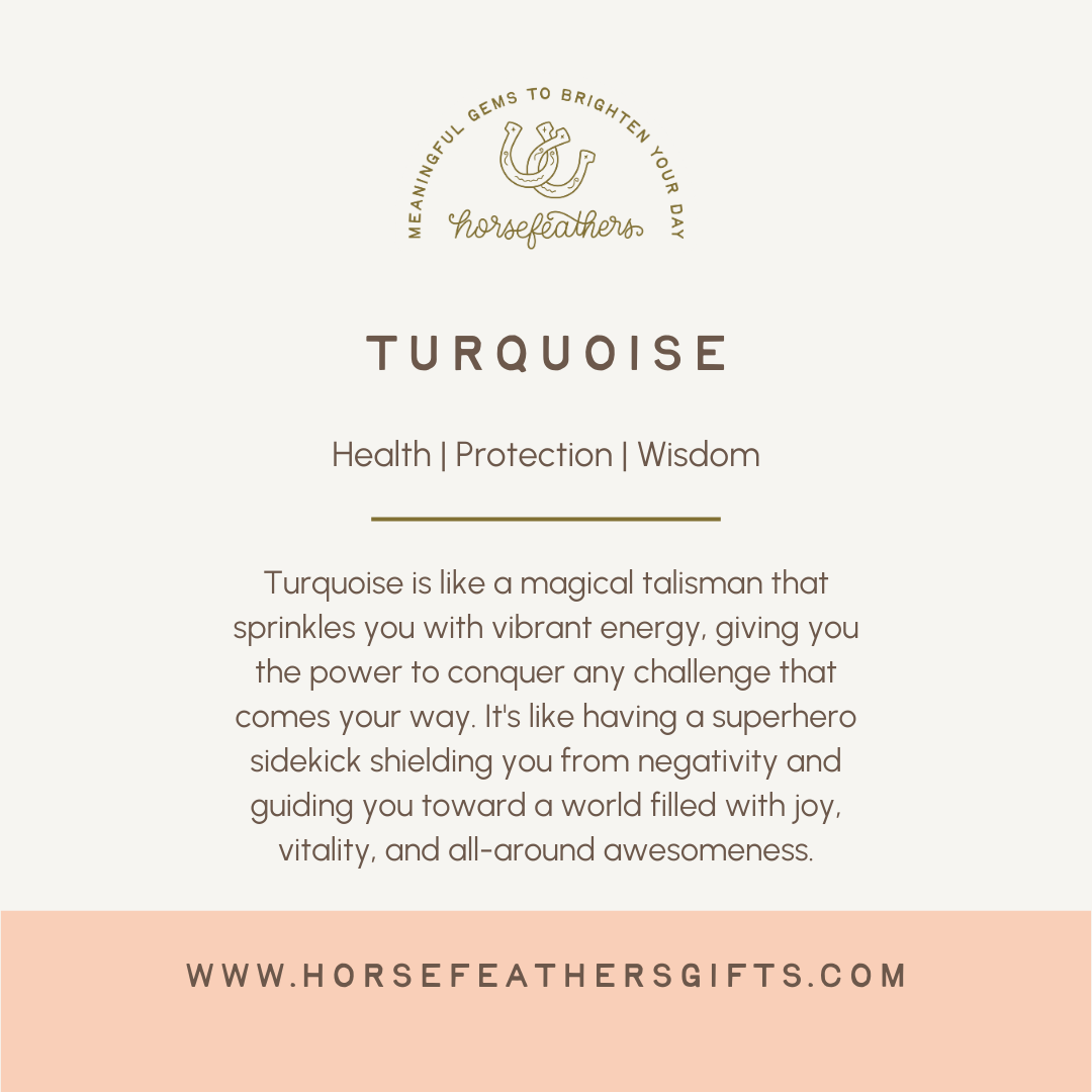 PERU TURQUOISE | Chunky Meaningful Gemstone Bracelet
