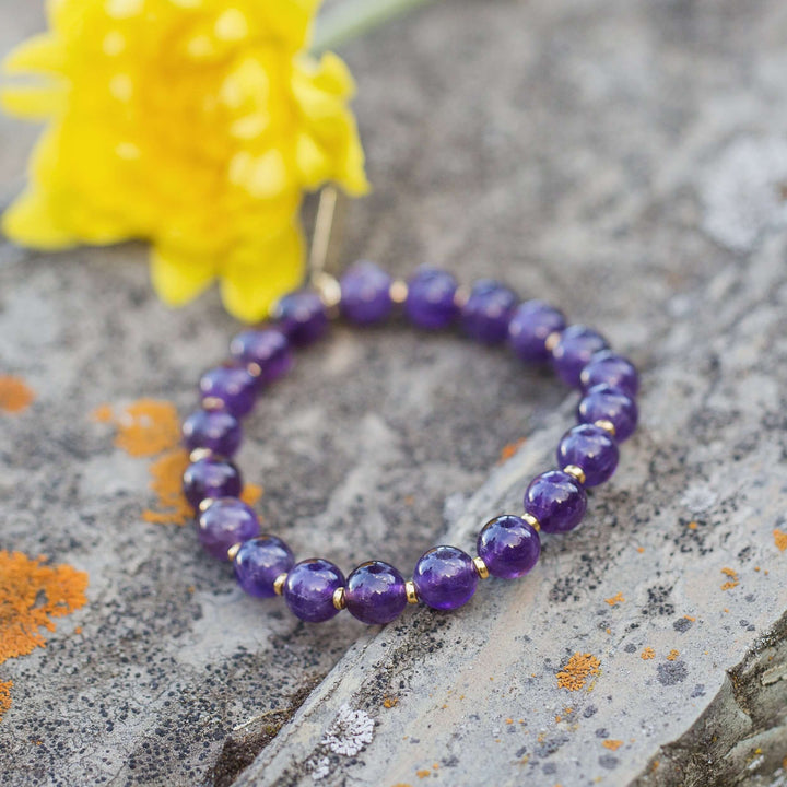 amethyst gemstone bracelet