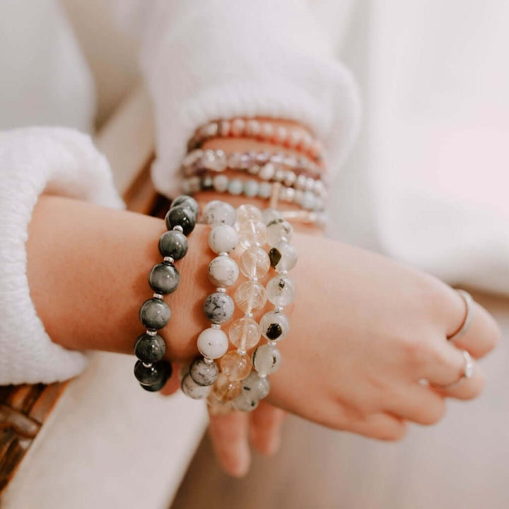 PREHNITE | Chunky Meaningful Gemstone Bracelet