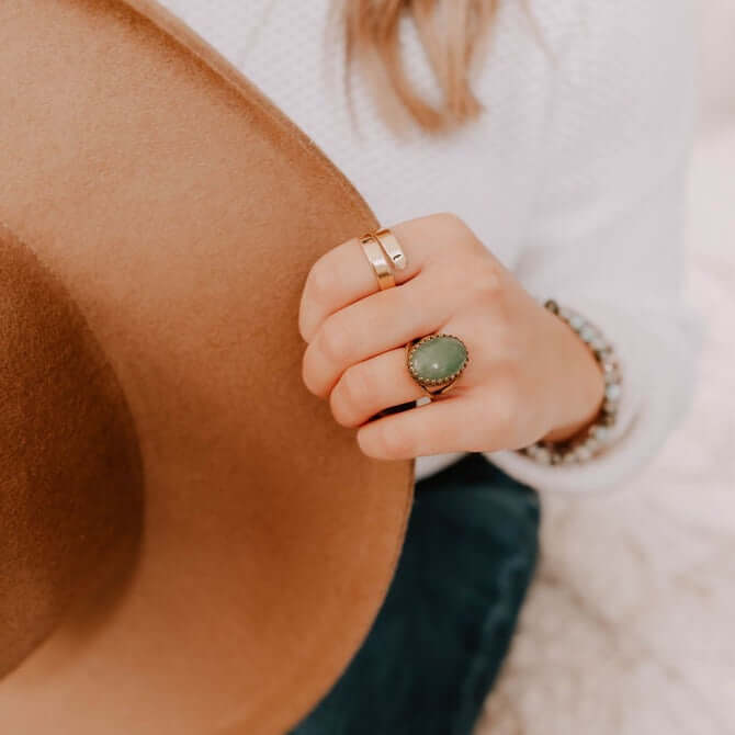 Radiant Ring | Gemstone Statement Ring: Choose Your Stone