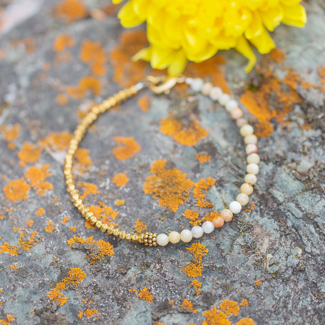 LORETTA LYNN | Dainty Gold Gemstone Bracelet