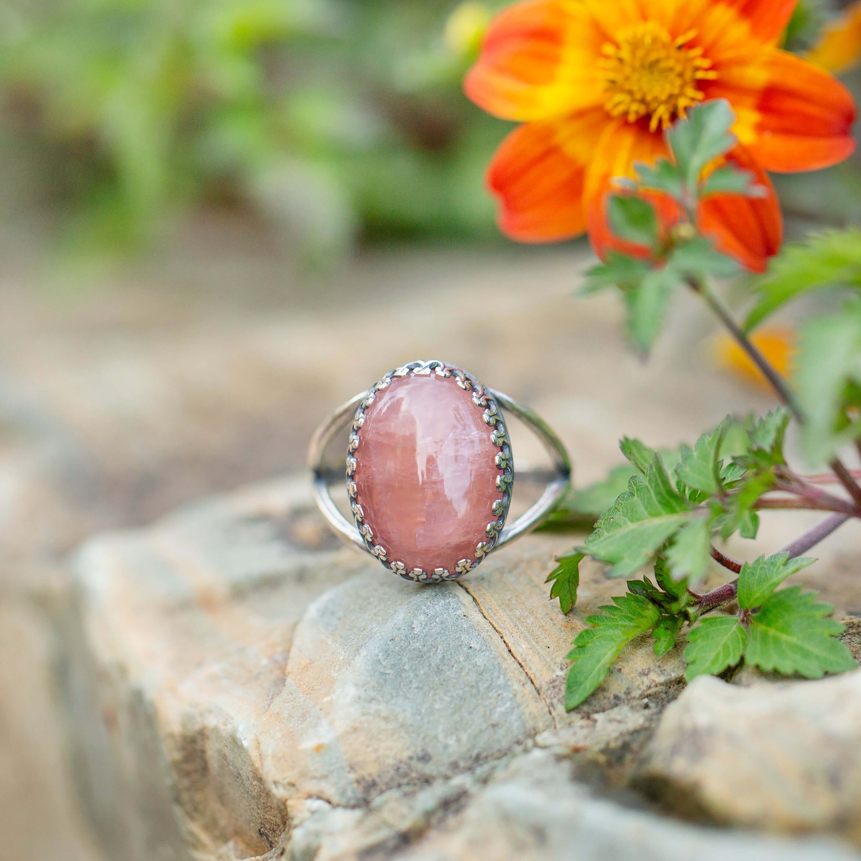 Amethyst statement clearance rings