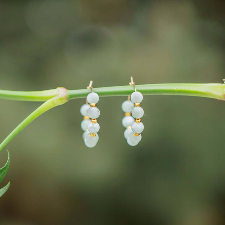 Angelite gemstone earrings