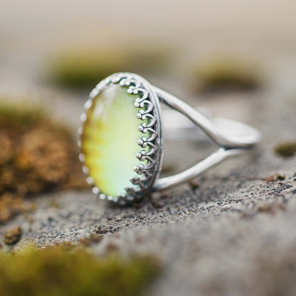 SILVER OVAL Mood Ring